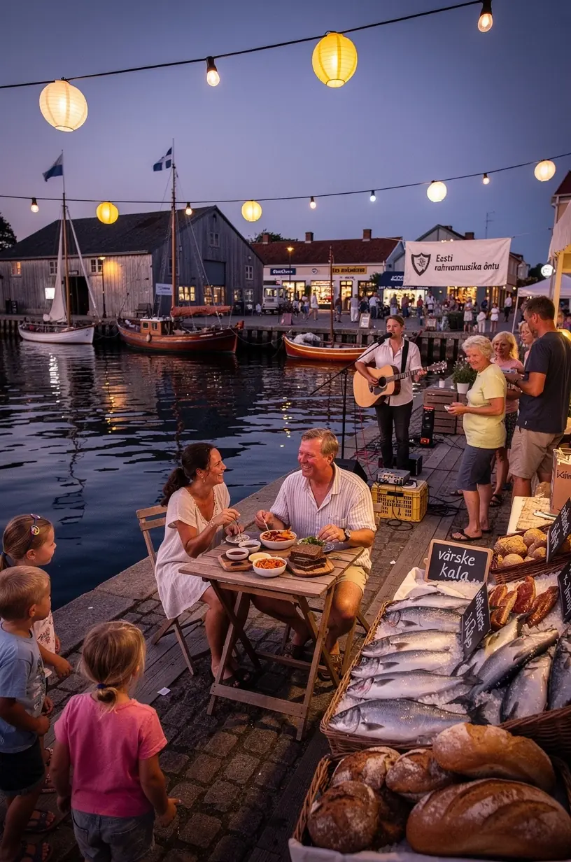 Kohalikud kunstnikud tutvustavad oma loomingut väikese festivali raames.